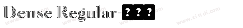Dense Regular字体转换 Dense Regular字体转换